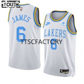 Dres Los Angeles Lakers LeBron James 6 Nike 2022-23 Classic Edition Bijela Swingman - Dječji